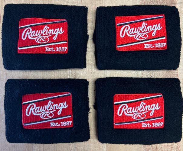 4x Rawlings Glove Sweatband / Wristband
