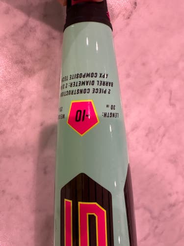 2026 Louisville Slugger Supra Composite USSSA Certified Bat (-10) 20 oz 30" (Used)