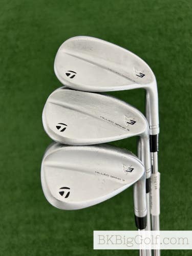 Taylormade MG3 Milled Grind Chrome 3 Wedge Set (50, 56, & 60 Degrees)