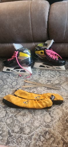 Bauer Supreme 3S Hockey Goalie Skates Regular Width 7 (Used)