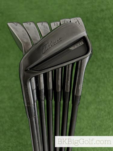LH Titleist T100 23 Limited Edition Black Forged Iron Set 4-P