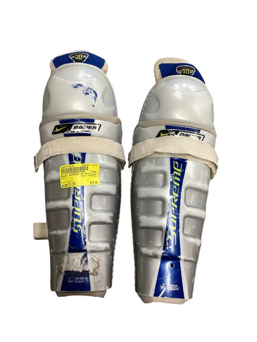 Used Bauer Supreme 30 Junior Shin Guards Grey 11" 11613-s000168706