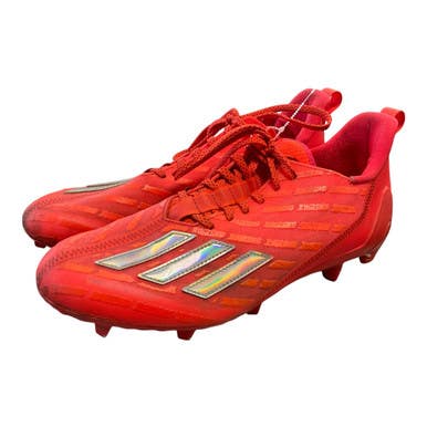 Used Adidas Adizero Adult Fb Cleats Orange Senior 10 11450-s000522979