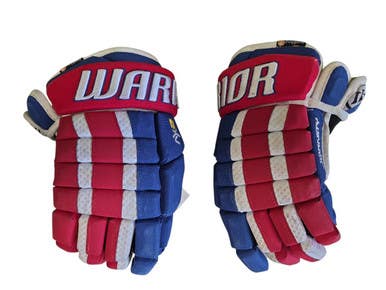 Used Warrior 2xv Junior Gloves White Royal Red 12" 11450-s000523338