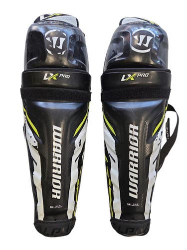 Used Warrior Lx Pro Senior Shin Guards Black 16" 11450-s000523339