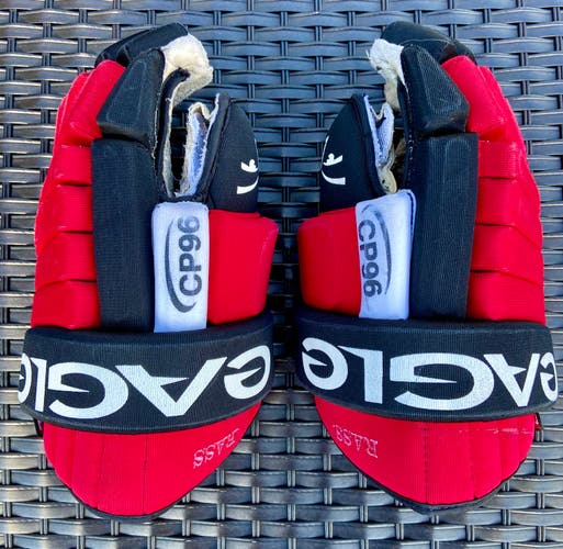 Eagle Hockey Gloves 14" Red / Black CP96 Pro Stock - USED