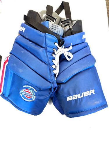 Used Bauer Custom Americans Team Inter Goalie Pant Royal Blue Lg 11860-s000310846