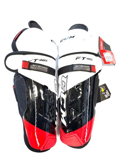 Used Ccm Jetspeed Ft485 Shin Junior Shin Guards White 11" 11860-s000310837