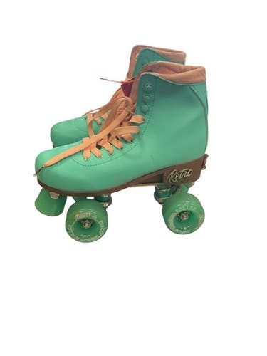 Used Retro Roller Skates Senior Roller Quad Skates Royal Blue Adjustable 11859-s000031656