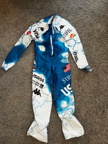 New 2025 World Championships US Ski Team Kappa Non-Padded Suit FIS Legal
