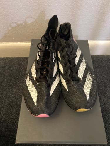 Black Unisex Size M 7.5 (W 8.5) Adult Adidas Adizero Shoes (New)