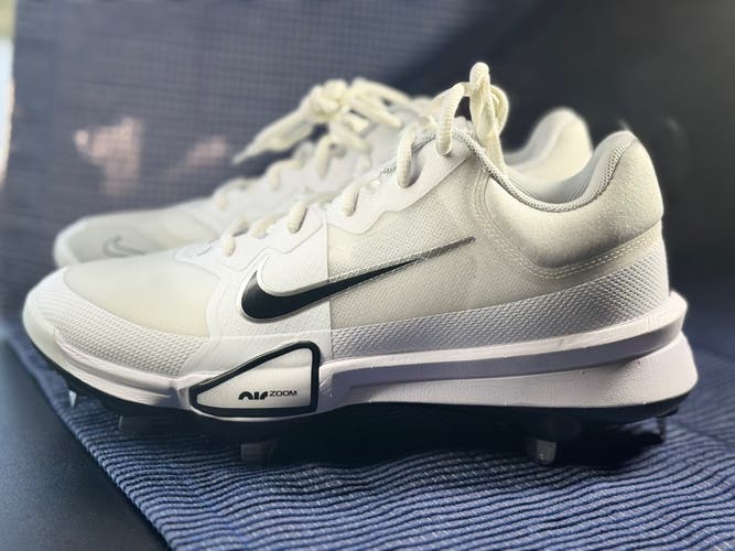 Nike Force Zoom Trout 9 Pro Metal FB2907-102 Cleats White Men’s Size 7