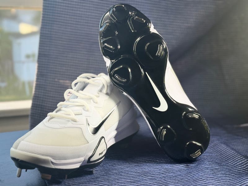 Nike Air Zoom Baseball Cleats White Black FB2907-102 Men\'s 8.5 NWT Nike Force Zoom Trout 9 Pro  main image 3