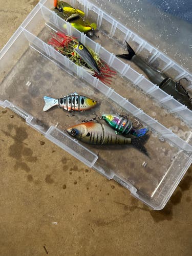 (New) bundle of glide top water swim baits and mor