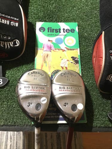Callaway Big Bertha Heavenwood Hybrids Set 3H & 4H Seniors Light RCH 75 Graphite