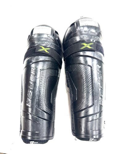 Used Bauer X Junior Shin Guards Black 12" 11860-s000310590