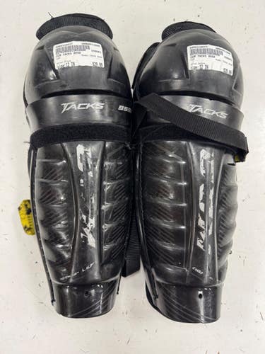 Used Ccm Tacks 9550 Intermediate Shin Guards Black 12" 11860-s000310077
