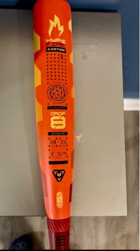 2025 Easton Hype Fire Composite USSSA Certified Bat (-8) 22 oz 30" (Used)