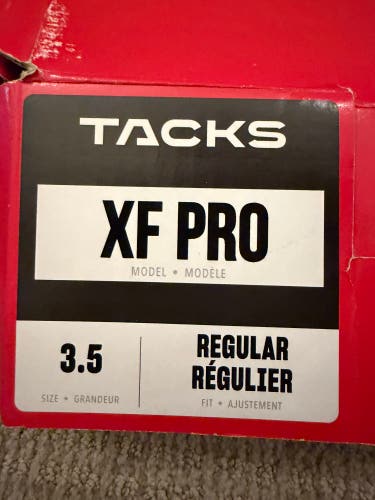 Black CCM Tacks XF Pro Hockey Skates Regular Width Size 3.5 (Used)