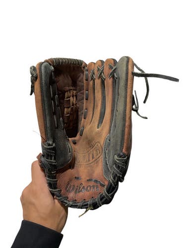 Used Wilson Elite Bb Sb Glove Rh Throw Brown 13" 11847-s000036496