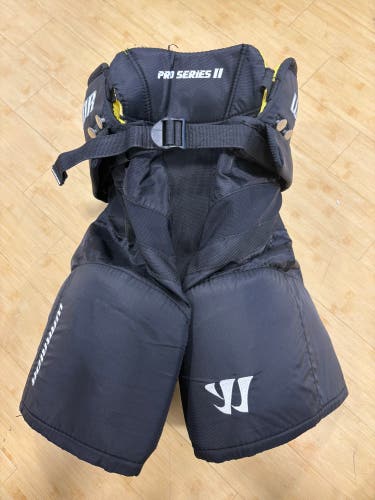 Black Junior Large Warrior Pro Series II Hockey Pants (Used)