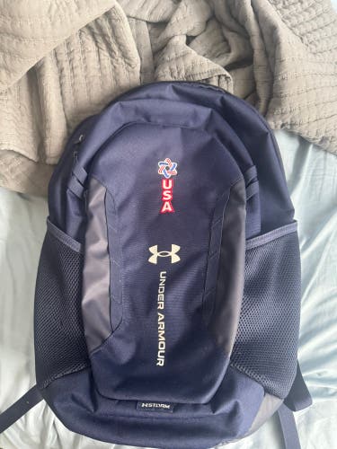 Blue Men's Large/Extra Large Under Armour Backpack  USA. UA Hustle 6.0