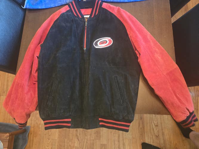 NHL Carolina Hurricanes Suede Bomber Jacket