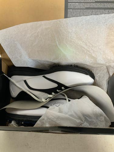 Used Callaway Xtt Hot Ii Mens Golf Shoes White Senior 10 11823-s000040121