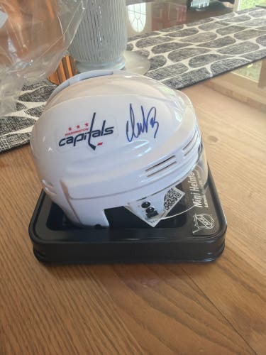 100% authentic Autographed Alex ovechkin mini helmet