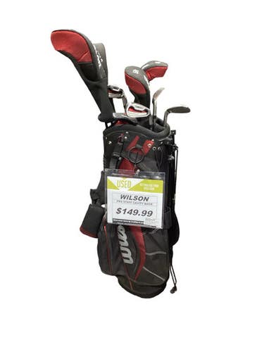 Used Wilson Pro Staff Cavity Back Mens Package Set Rh Black And Red 12 Piece 11347-s000271205