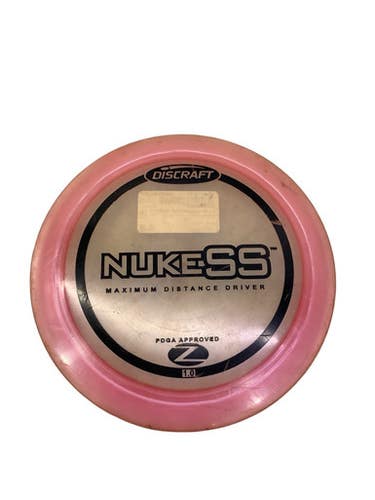 Used Discraft Nukess Maximum Distance Driver Z Disc Golf Driver Pink 11347-s000271102