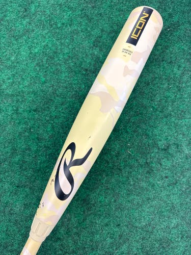 2025 Rawlings Icon Composite Bat BBCOR Certified (-3) Composite 29 oz 32" (Used)