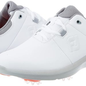 Footjoy Ecomfort 98640 Sneakers Women's US 6M White Spikes Golf Shoes HAM646