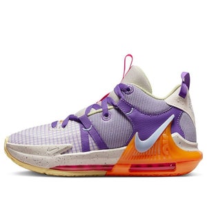 Nike LeBron Witness 7 DQ8650-101 Sneaker Kids 7 Purple Basketball Shoes HTAT1302