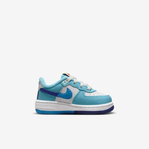 Nike Force 1 LV8 2 DX2165-100 Sneakers Toddler 10C Blue Lifestyle Shoes HTAT1305