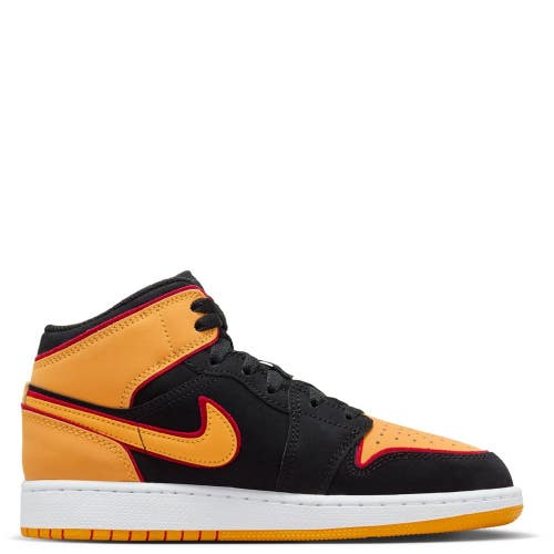 Nike Air Jordan 1 Mid SE GS FJ4924-008 Kids 4.5Y Black Lifestyle Shoes HTAT1321