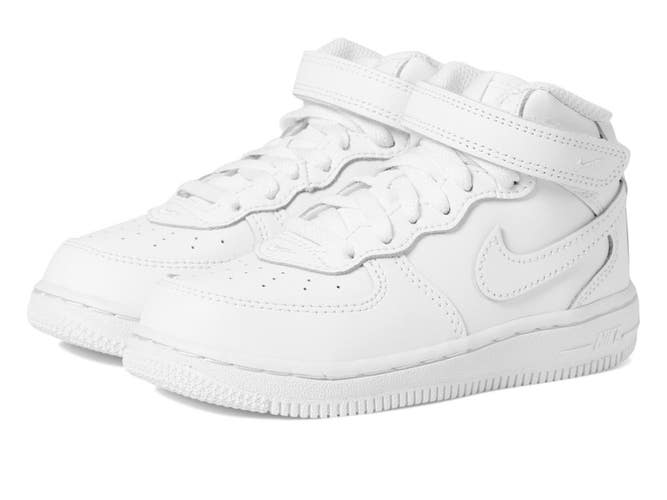Nike Air Force 1 Mid LE Sneakers Toddler US8 M White Basketball Shoes HTAT1299