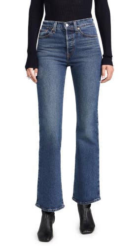 Levi's Wedgie Jeans Women's 29X32 Blue Denim Medium Wash Bootcut Leg JAX1679