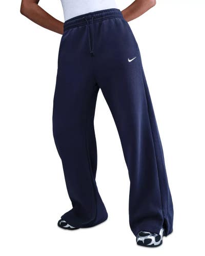 Nike Sportswear Phoenix Fleece Jogger Women's XS Blue Wide-Leg Hi-Waist JAX1648