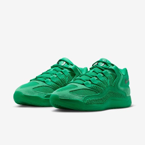 Nike KD18 Warning Label IU3108-300 Sneakers Men's Green Basketball Shoes LIQ897