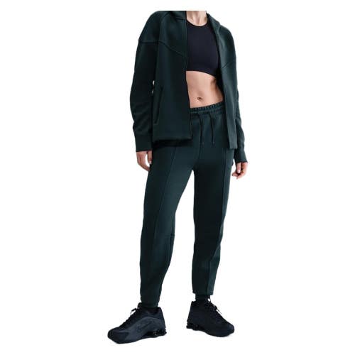 Nike Sportswear Tech Fleece Joggers Women's XL Green Mid Rise Drawstring JAX1642