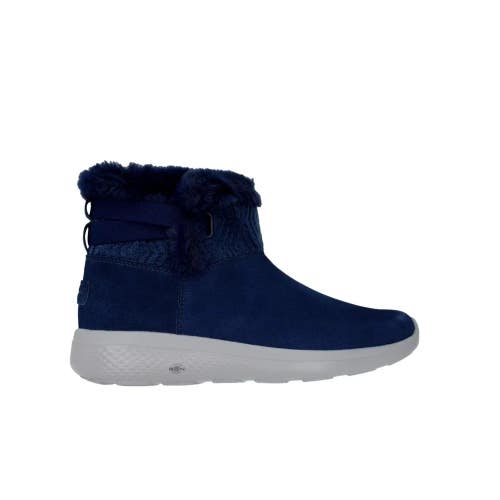 Skechers On-The-Go City 2-Cozy Vibe 144445-NVY Women 6 Blue Winter Boot Hawk2939