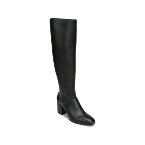 Franco Sarto Tribute H459253002 Womens 7M Black Leather Knee High Boots LION1047