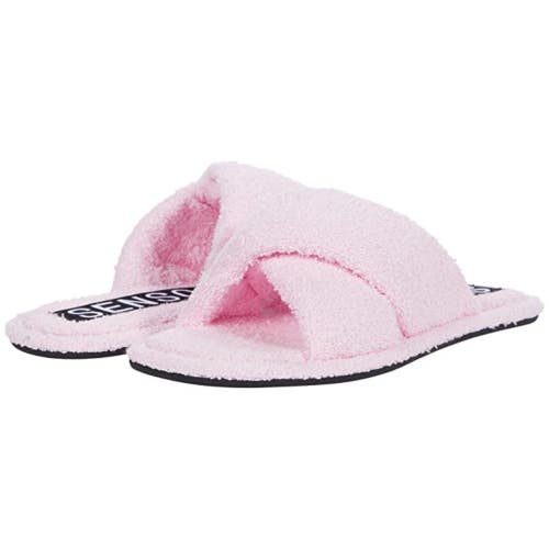 Senso Inka IV Sandal Womens 5 Pink Square Toe Cross Strap Slip On Slide JOBB2250
