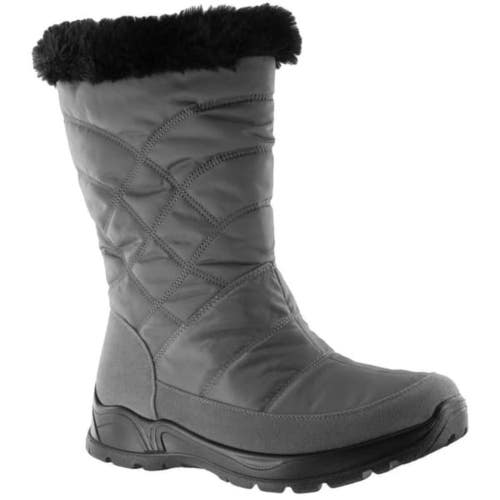 Easy Street Cuddle 31-1067 Women's 9.5 2W Gray Waterproof Winter Boots Hawk2960