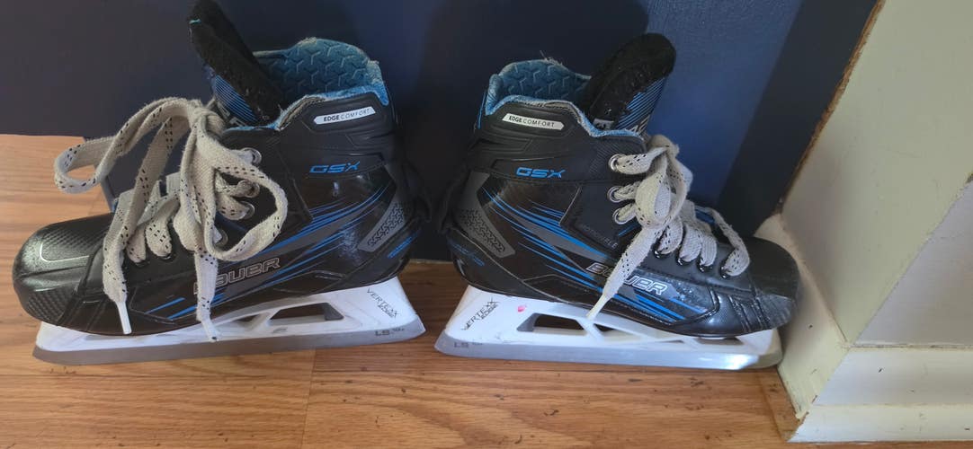 Bauer GSX Hockey Goalie Skates Size 3.5 (Used)