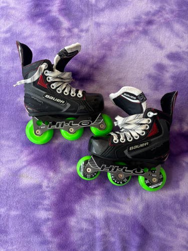 Youth Bauer Vapor X40R Inline Skates Regular Width Size 10 (Used)