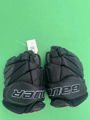 Black Junior Bauer Vapor 1X Lite Gloves 11"
