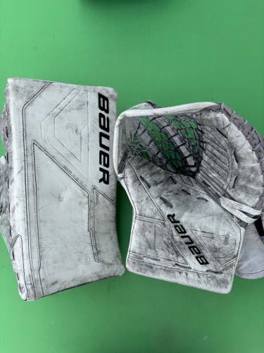 Senior Bauer Supreme M5 Pro Goalie Glove & Blocker Regular