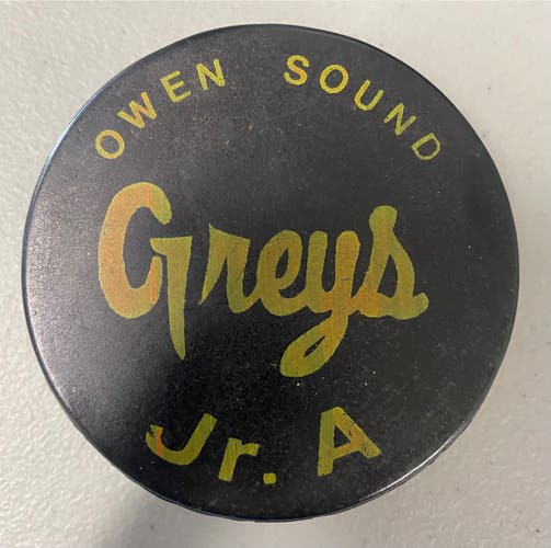 Owen Sound Greys puck OHA JrA